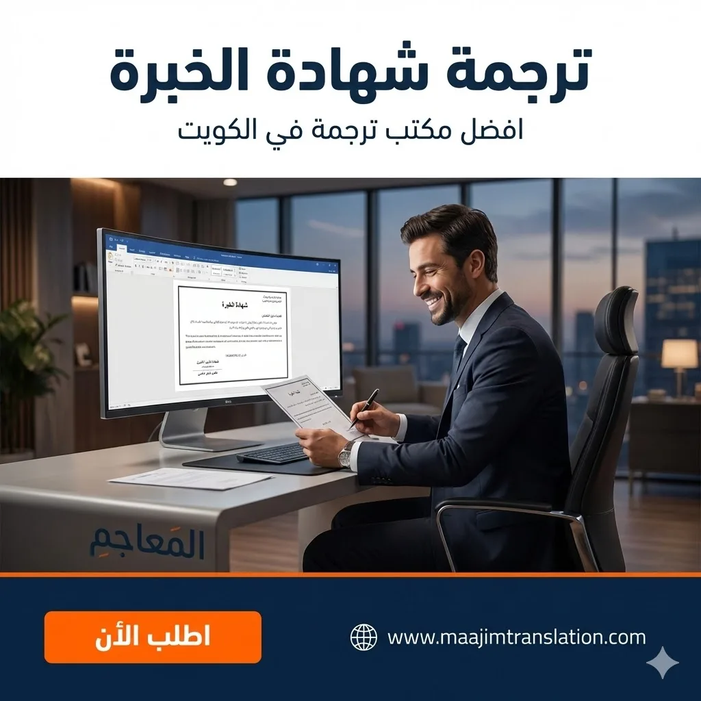 ترجمة شهادة الخبرة